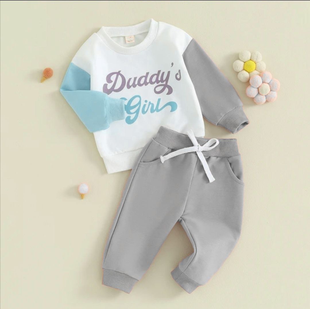 Костюм детский Daddy's Girl молочно-серый (2288)_first