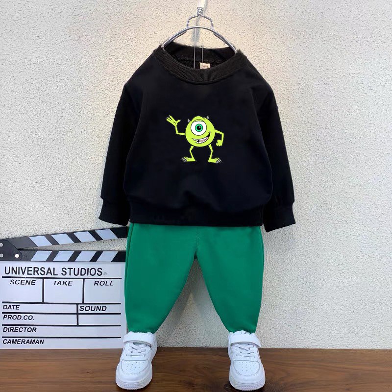 Дитячий костюм Майк Вазовский чорно-зелений для хлопчиків (7190)_first
