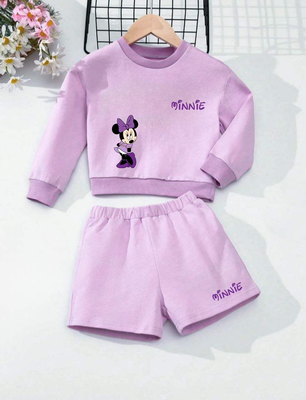 Комплект свитшот шорты Minnie Mouse сиреневый (3289-t2)_first