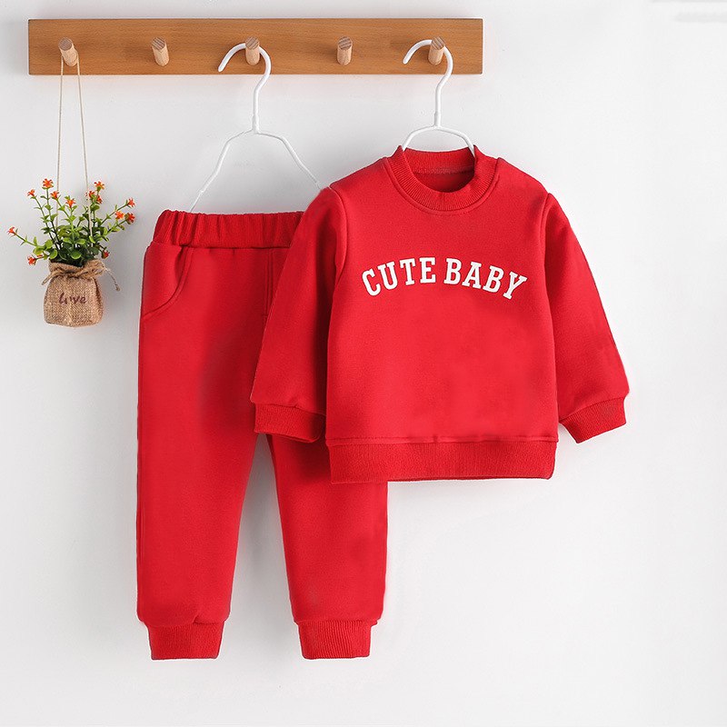 Дитячий костюм для дівчинки cute baby червоний (6006)_first