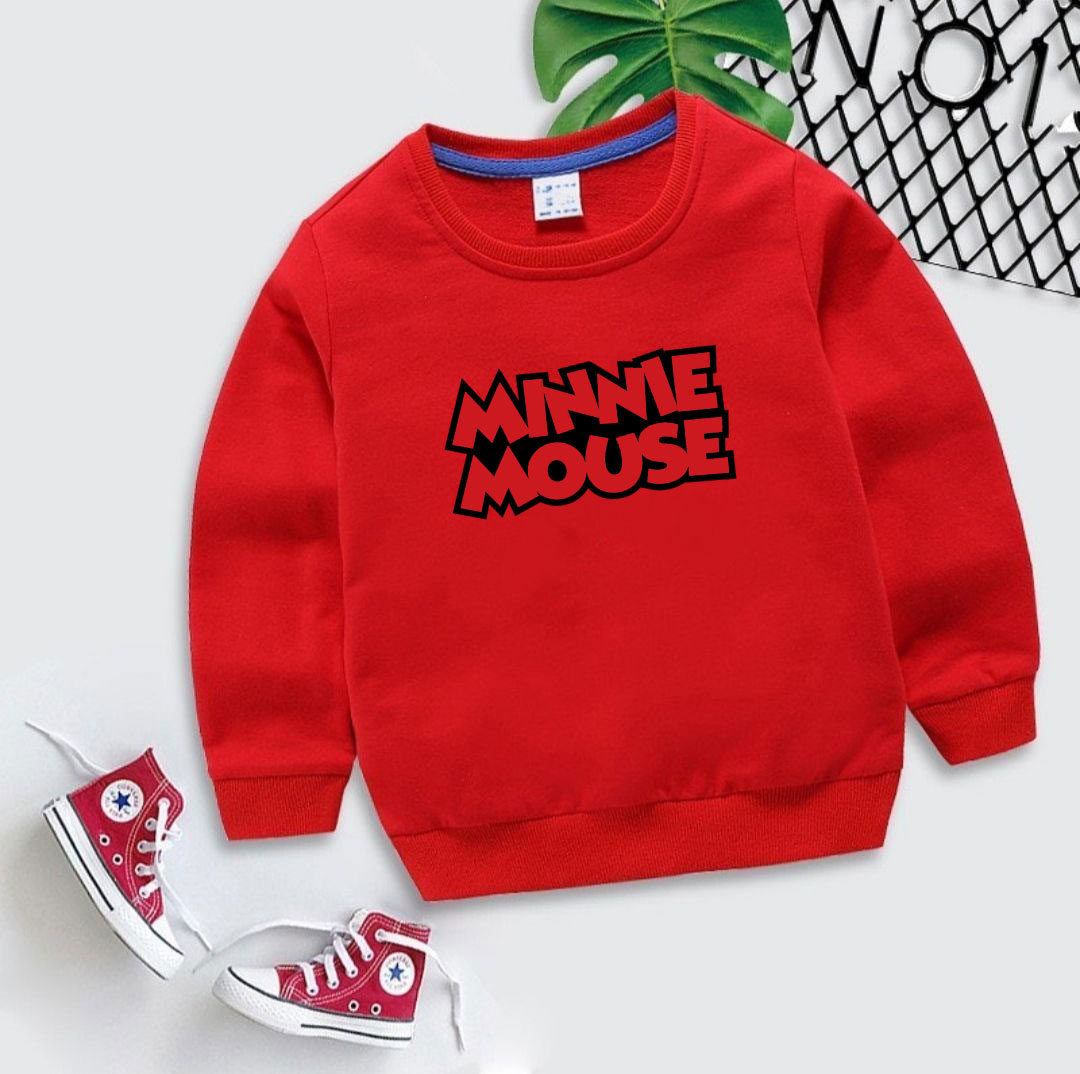 Світшот дитячий Minnie Mouse утеплений червоний (4040-t5)_first