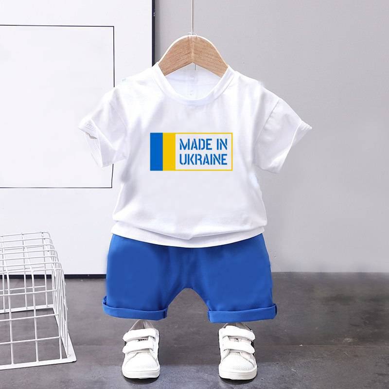 Комплект Made in Ukraine біло-синій для хлопчиків (1023)_first