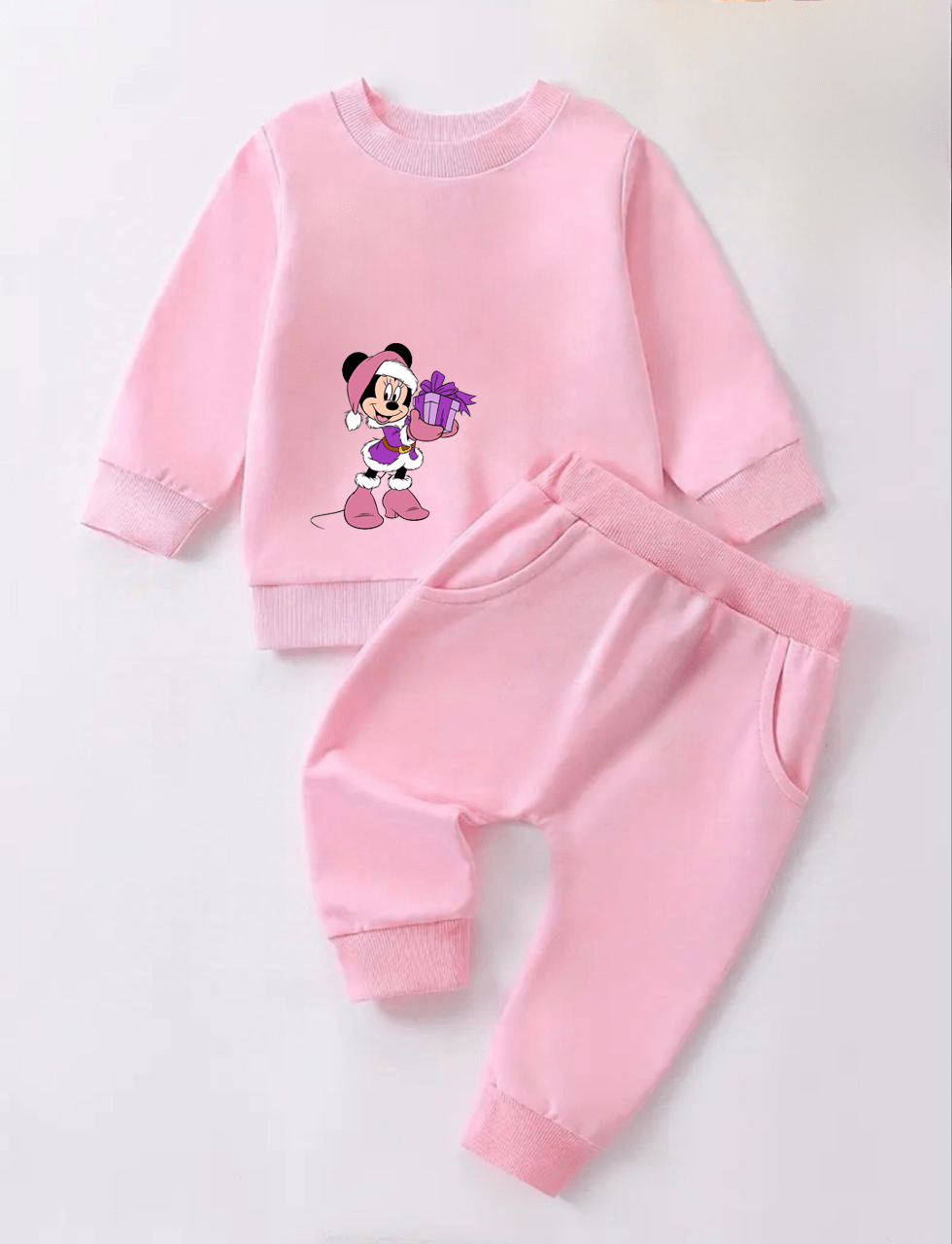 Детский костюм новогодний Minnie - демисезон, розовый,   (4327)_first