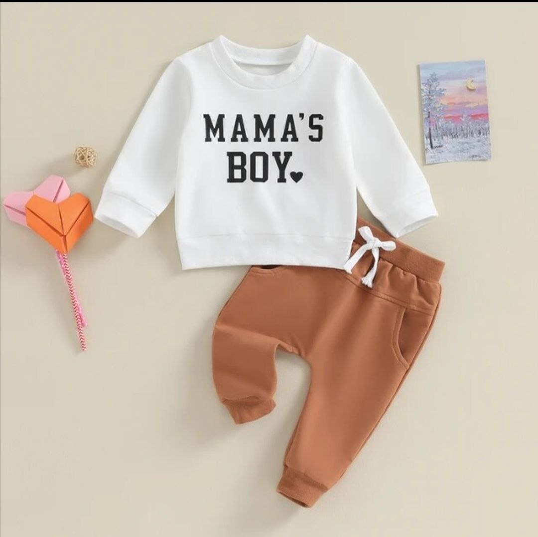 Детский костюм Mama&#39;s Boy молочно-коричневый (2290-t5)_first