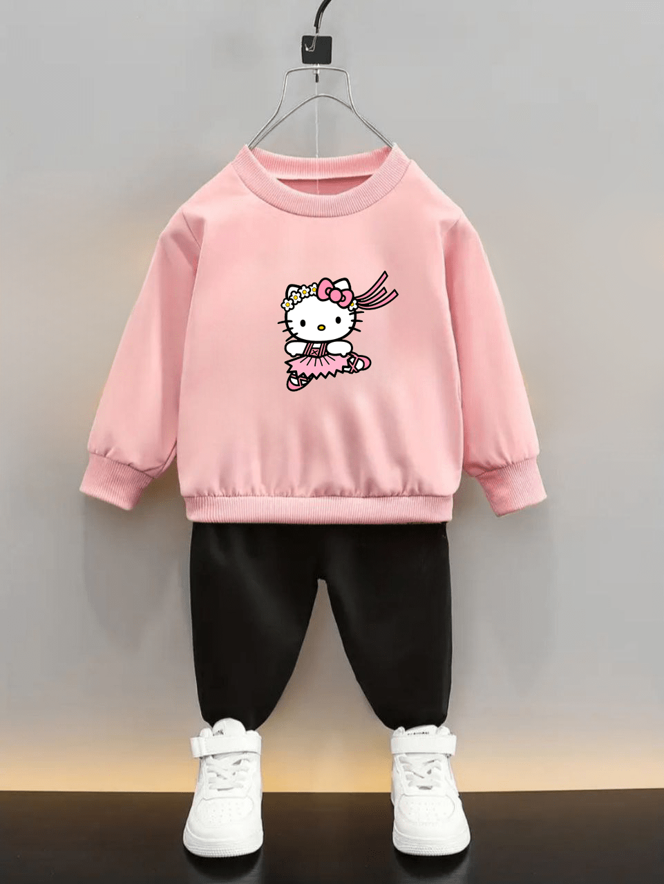 Дитячий костюм Hello kitty рожево-чорний (2542-t5)_first