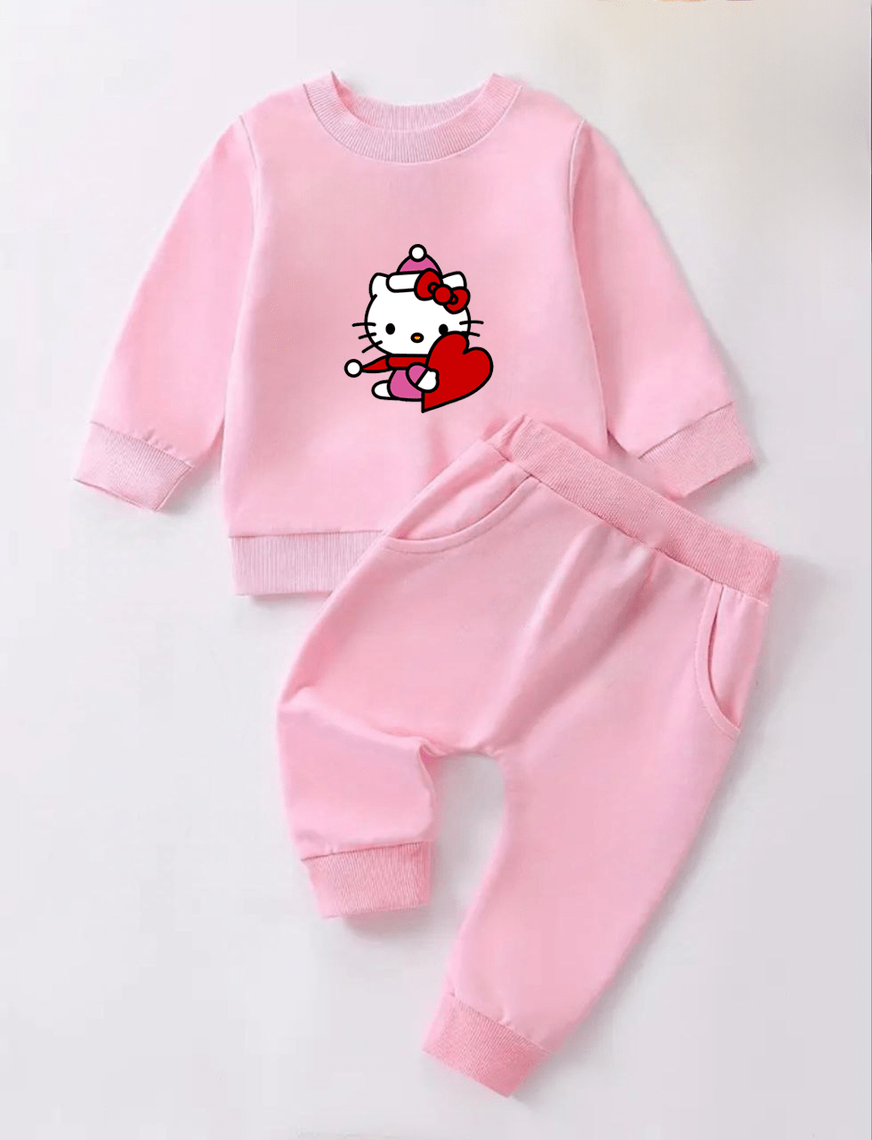 Дитячий костюм новорічний Hello Kitty - демісезон, рожевий,   (4330)_first