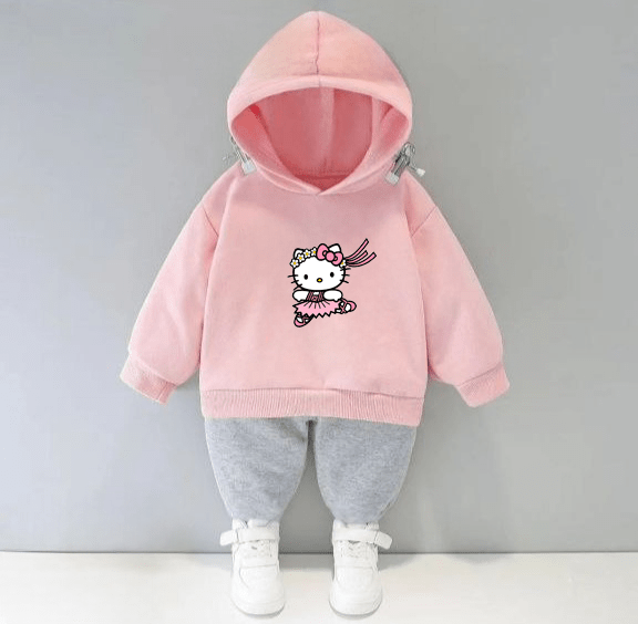 Дитячий костюм Hello Kitty - зима, рожевий-меланж (4005-t5)_first