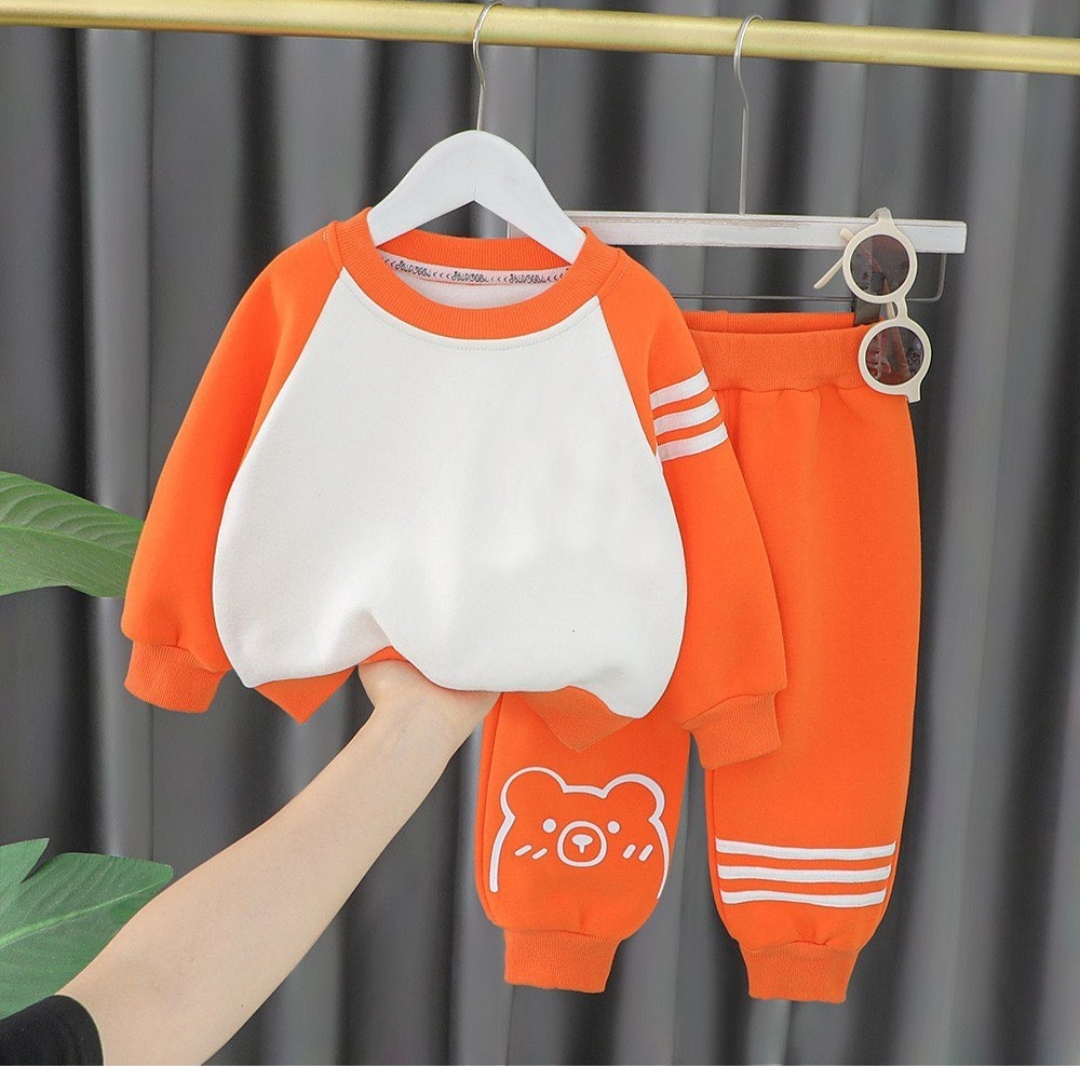 Дитячий костюм для дівчинки ведмедик помаранчевий (6206)_first