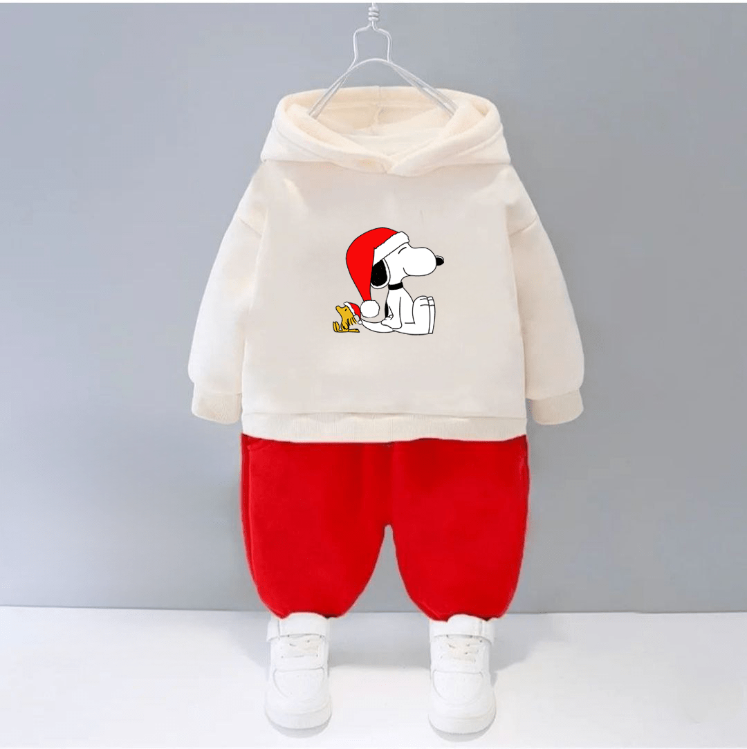 Детский костюм новогодний Snoopy - демисезон, молочно-красный,   (4340)_first