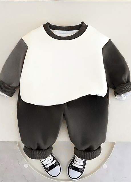 Дитячий костюм ментолово-чорний (2473)