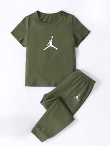 Комплект футболка брюки Jordan хаки (3230-t2)