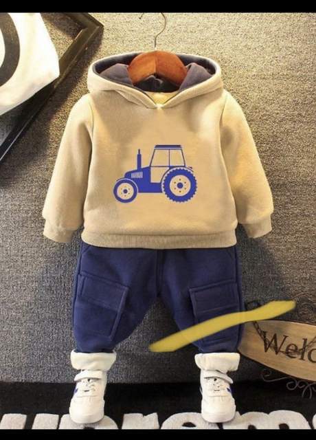 Дитячий костюм утеплений трактор для хлопчиків (0008)