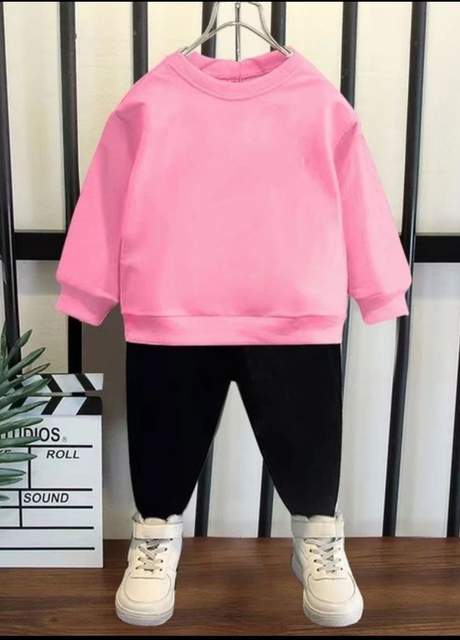 Дитячий костюм для дівчинки cute baby утеплений рожевий (7161-t5)
