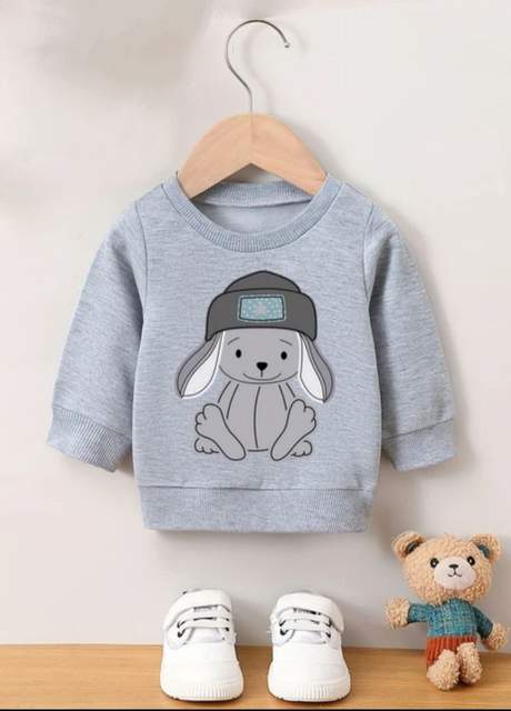 Світшот дитячий Cute Bear тринитка сірий